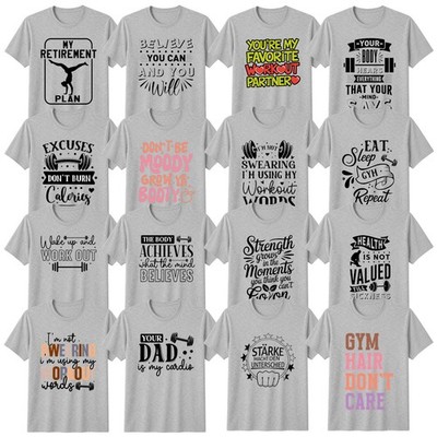 Lustiges Gym Motivation T-Shirt Bodybuilding Fitness Liebhaber Geschenk