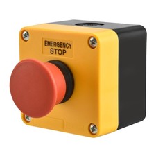Red Sign Momentary Emergency Stop Switch Push Button Switch 660V 10A with Box NC