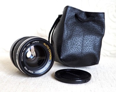 CHINON JAPAN 35mm 2.8 Weitwinkel Prime Objektiv für M42 passend mit Kappen