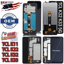 OEM LCD Display Touch Screen Digitizer Assembly Frame fit TCL K11 K23 K24 K32 33