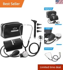 Professional Nurse Starter Kit with Stethoscope and LED Otoscope in Travel Case