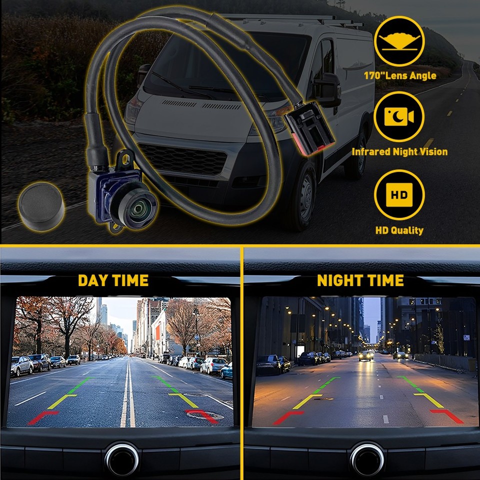 Fit 2018-21 RAM PROMASTER Backup Camera Night Vision Reverse Rear View ...