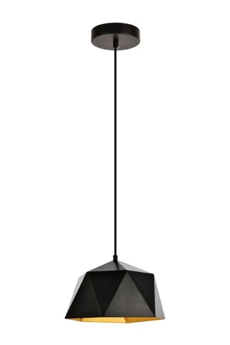 Elegant Lighting LDPD2079 Arden 1 Light 10-3/16"W Pendant - Black - Picture 3 of 3