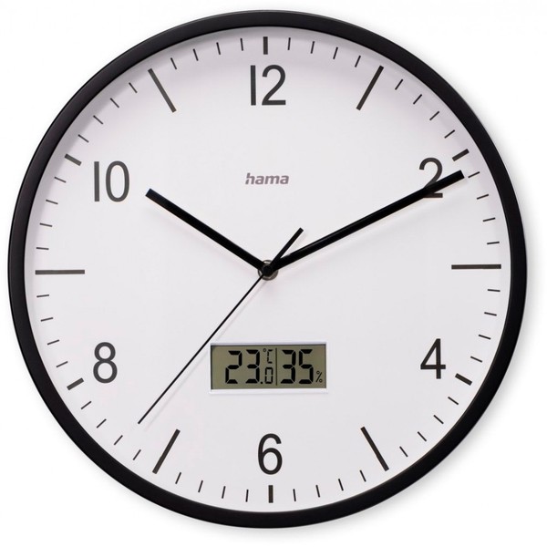 Hama Lanzarote Funkwanduhr Mit Thermo-/Hygrometer-image