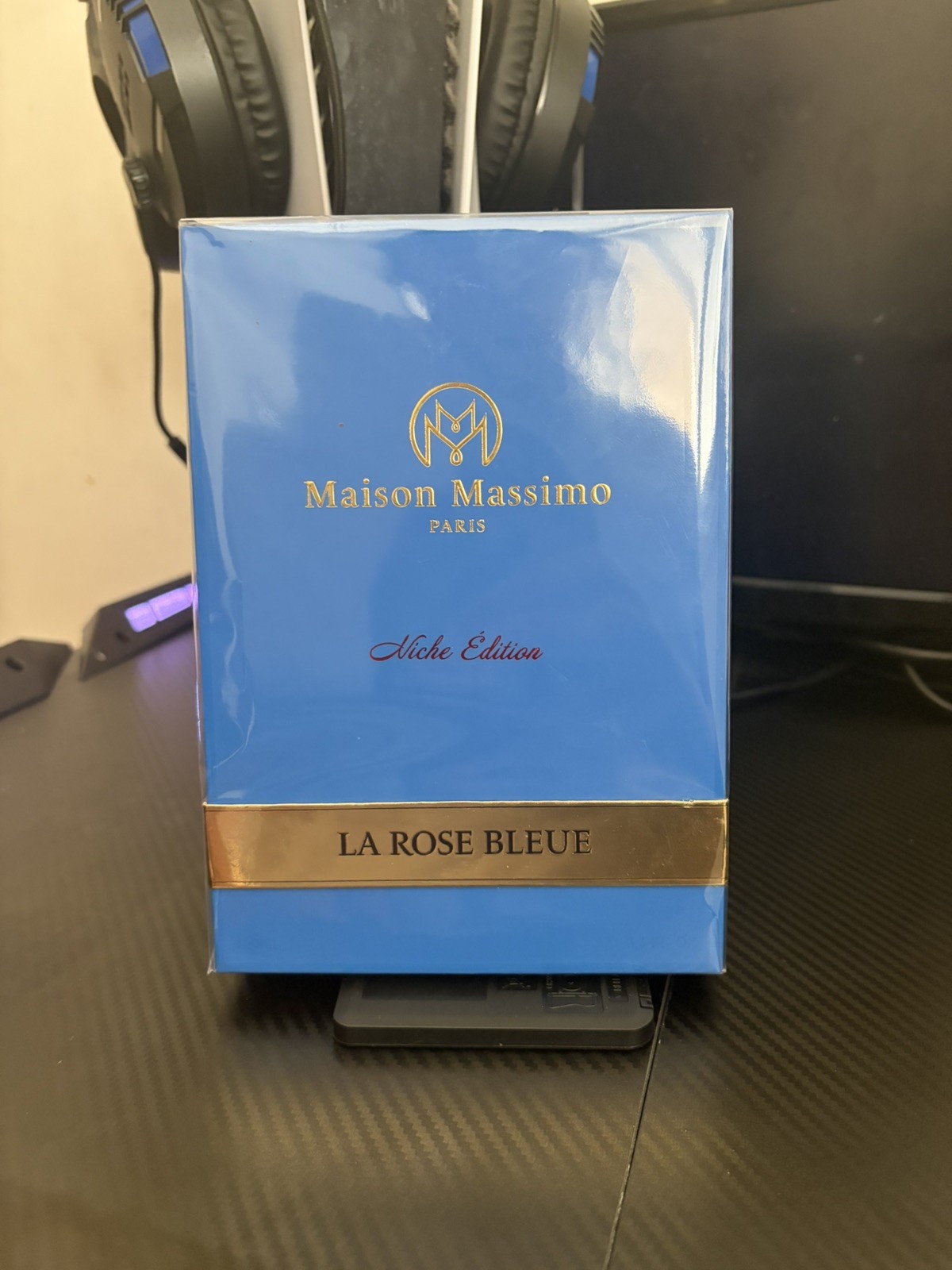 Maison Massimo rose bleu, vase en cristal soufflé bouche pour décoration de luxe