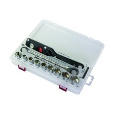 ANEX AOA-19S3 Offset Adapter with Ratchet Wrench and Sockets 19mm Mechanic Tool