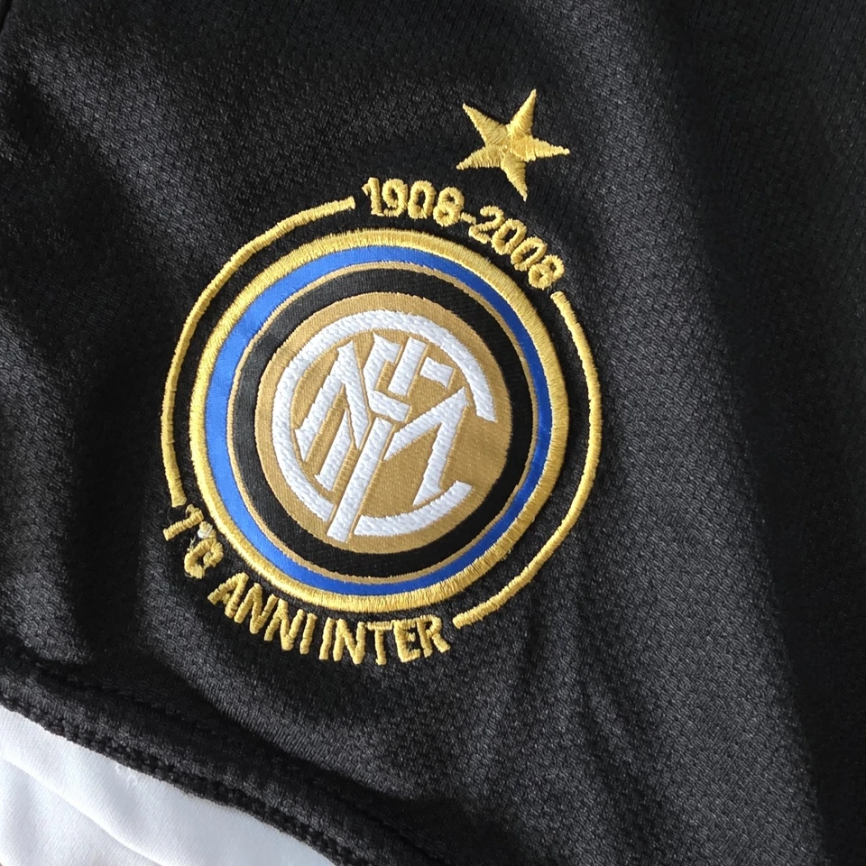 Pantalones Cortos Inter de Milán 100 Aniversario 1908-2008 Fútbol Fútbol Hombre *Leer Talla Foto 2 de 4