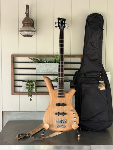 Warwick RockBass Corvette Basic 4 String Bass Guitar Natural Satin w/ Gig Bag