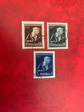 POLAND POLSKA 1954 USED SC 644 - 646 CHOPIN PIANO MUSIC