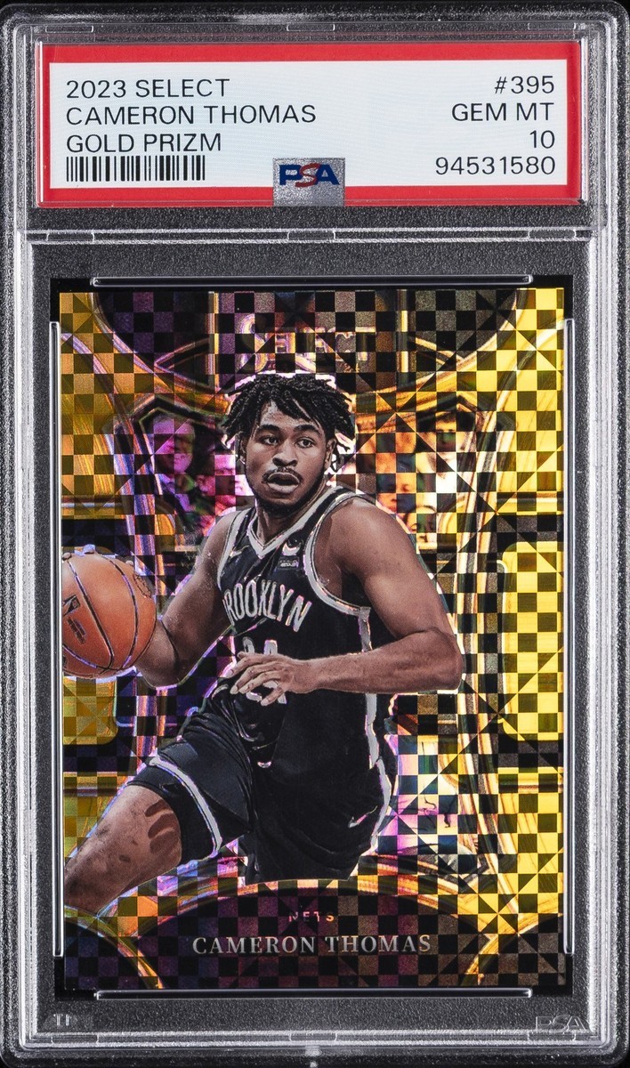 2023 Panini Select Gold Prizm #395 Cameron Thomas 10/10 PSA 10