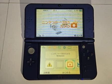 TOP IPS Nintendo NEW 3DS XL LL Metallic Blue console 4GB Tested s1353M