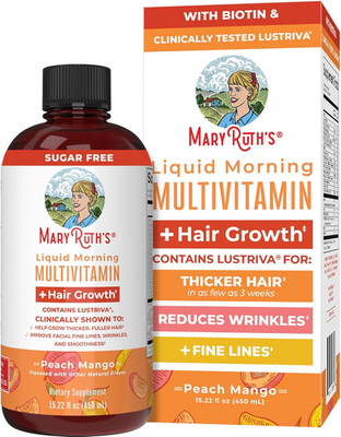 MaryRuth's Liquid Multivitamin+Hair   Lustriva for Thicker Hair & Skin   15.2oz