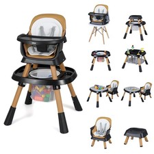 INFANS 9 in 1 High Chair, Convertible Baby Highchair for Babies and Toddlers