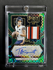 Tyson Bagent 2023 Select RPA GREEN CHECKER /5 BEARS