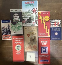 Vintage Gas Oil Road Maps