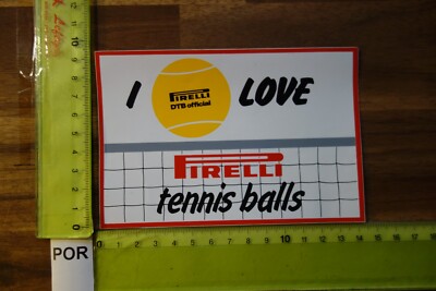 Alter Aufkleber Tennis Balls PIRELLI DTB