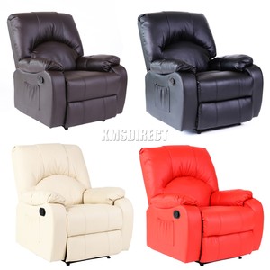 Details About Foxhunter Leather Massage Cinema Recliner Chair Sofa Armchair Heating Mls 03 New