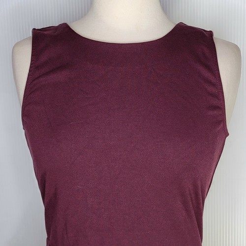 Débardeur pull violet Ann Taylor Loft femme taille XS fermeture éclair dos ourlet flottant - Photo 3/10