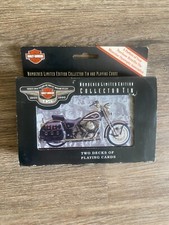 Harley Davidson Numbered 95 Collectors Tin Playing Cards 1998 new sealed