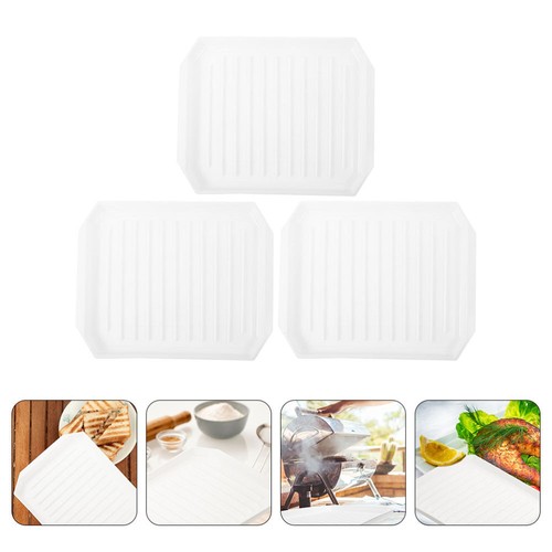 3 Pcs Bacon Tray For Oven Cooking Microwave Cooker Pan Baking Pans