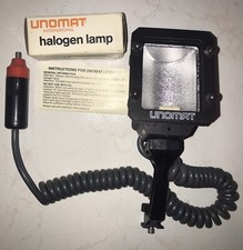 Unomat LX800 DC Mini Quartz Video Light Made in Germany Vintage Rare Unomat