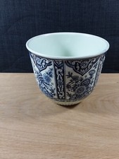 Delfts Blauw Vase Blumentopf Florale Design Royal Sphinx Maastricht M16