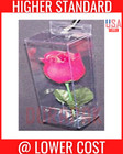 50 Pcs 2X2X9" Plastic Box Retail Hanging Display Favor Packing Retail Packaging