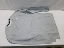 H601 GYMSHARK Slim Fit Crest Sweatshirt Light Grey Marl Mens Size Small