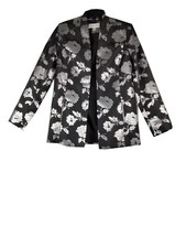 Calvin Klein Women's Collarless Open Front Floral Blazer Jacket -2