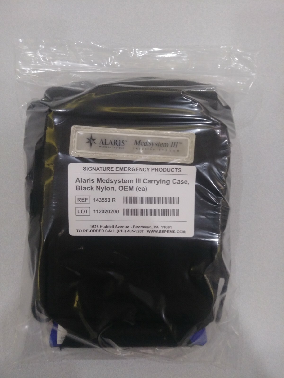 Alaris Medsystem III Infusion Pump Carrying Case Black (143553) for sale online eBay