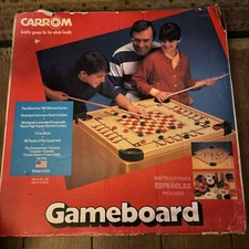 Vintage Carrom Gameboard Board Game Original  Box READ No Game Pieces Included
