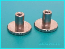 Bridge Post Conversion Bushings Chrome 4mm to 6mm - Epiphone & others EZPZ PARTS