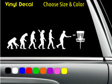 Disc Golf Evolution Basket Decal Laptop Car Window Sticker CHOOSE SIZE COLOR