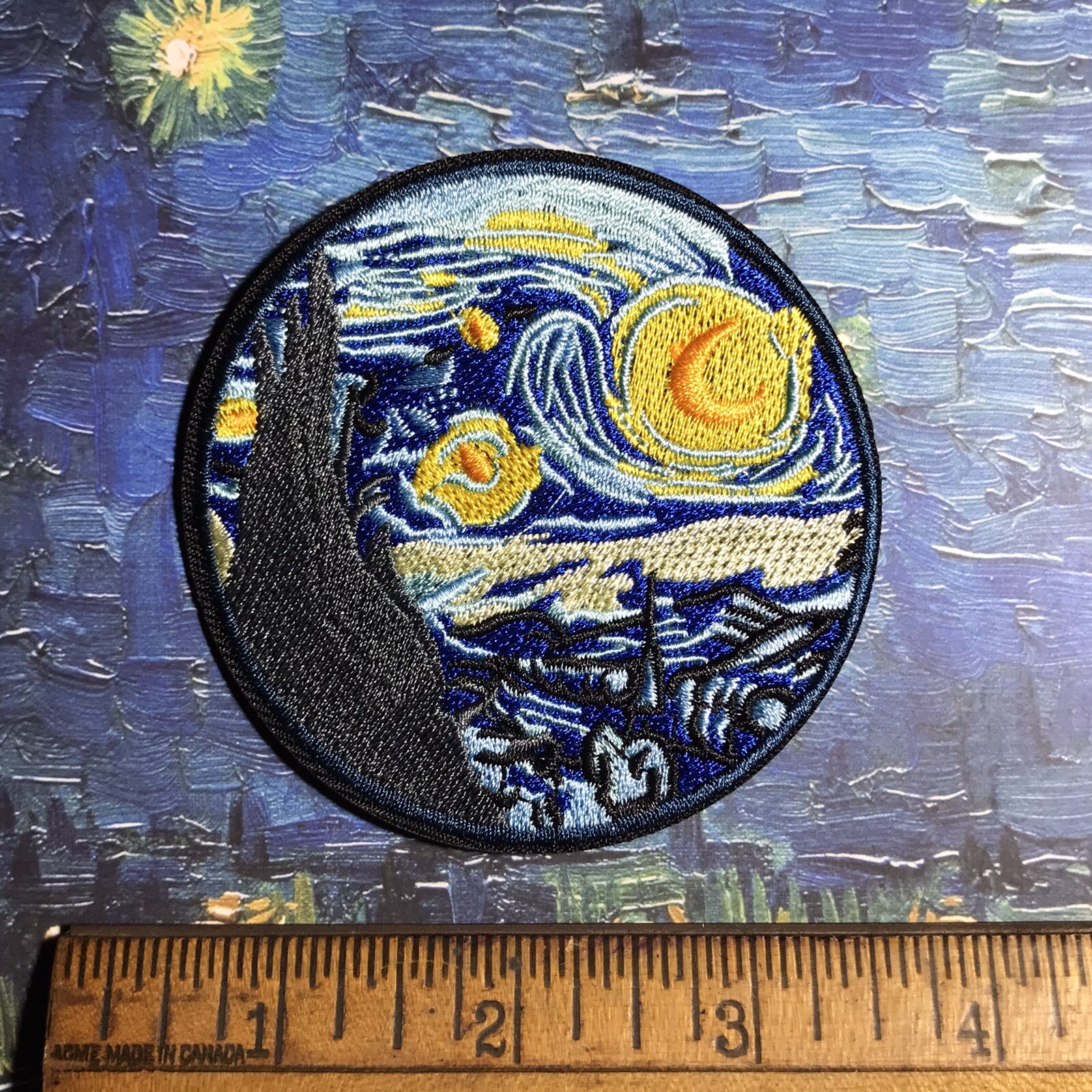 VINCENT VAN GOGH STYLE ￼P33 ART PATCH BADGE SEW ON EMBROIDERY