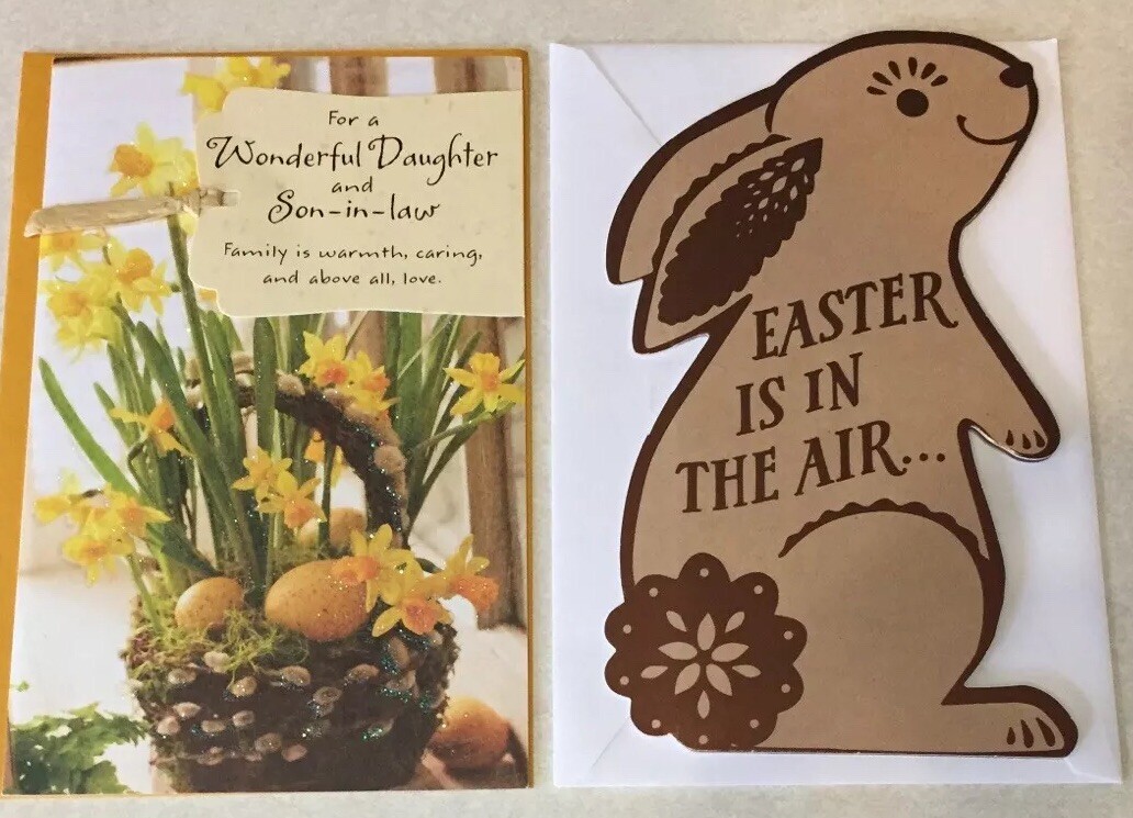 Lot of 6 American Greetings Easter Cards Assorted New Cards Crafts