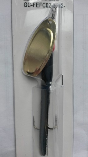 PAQUETE DE 5 SEÑUELOS 21g VOLADORES C PLATA ORO COOPER HOJA SPINNER SALMÓN FEFC02 - Imagen 5 de 22
