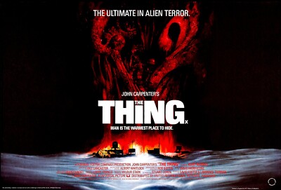 THE THING 1982 UK Quad Poster Druck 30x40'' John Carpenter Kurt Russell KOSTENLOSER VERSAND