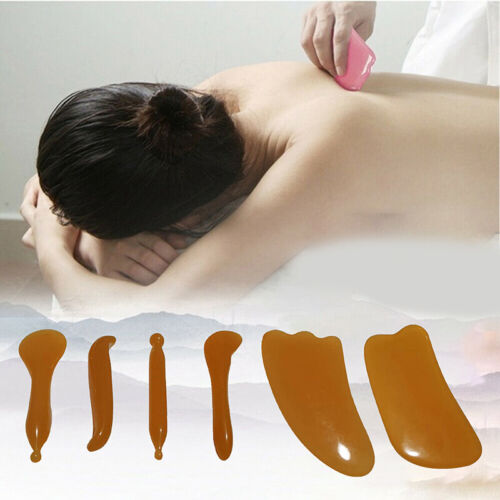 6 Jade Massage Board Natural Scraper Health Care Scraping Lose Weight Massa'f8 - Picture 1 of 18
