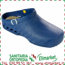 Zoccoli sanitari Dr Scholl blu ciabatte professionali gomma scarpe lavoro 34-46