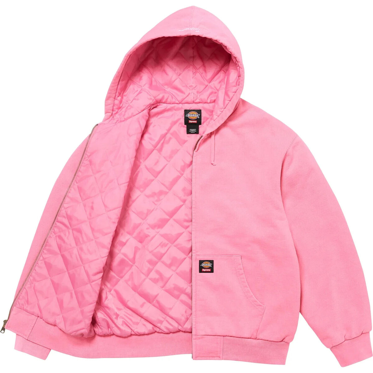 Supreme x Dickies Quilted Lined Zip Up Hooded Sweatshirt Supreme x Dickies Quilted Lined Zip Up Hooded Sweatshirt