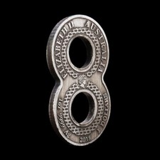 8 geformte Elizabeth II Gedenkmünze Silber Australien Dragon Design Dollar