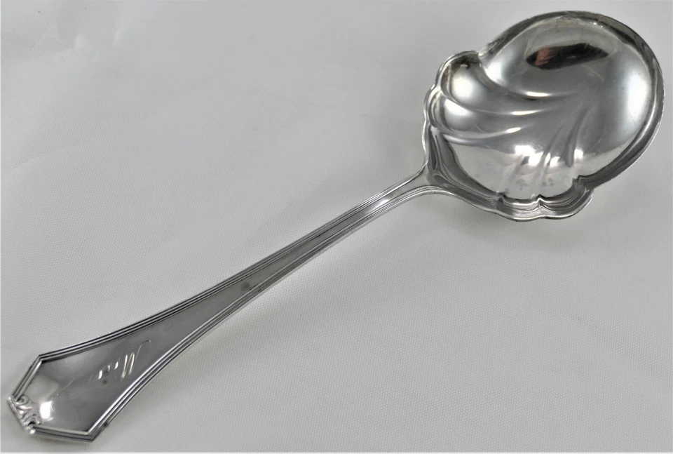 Cuchara de bayas de plata esterlina Saart Brothers - Art Deco - 1910 - 36 gramos Foto 2 de 4