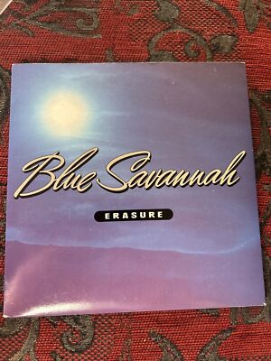 ERASURE Blue Savannah 7'' 45rpm UK 1990 Picture Sleeve VG+/EX