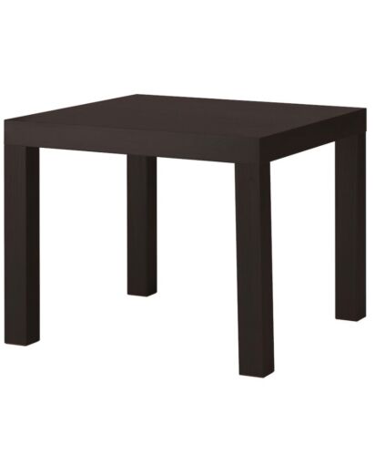 IKEA Lack Coffee Side Table - Home Office Furniture 55 x 55cm -Black-Brown - Picture 1 of 5