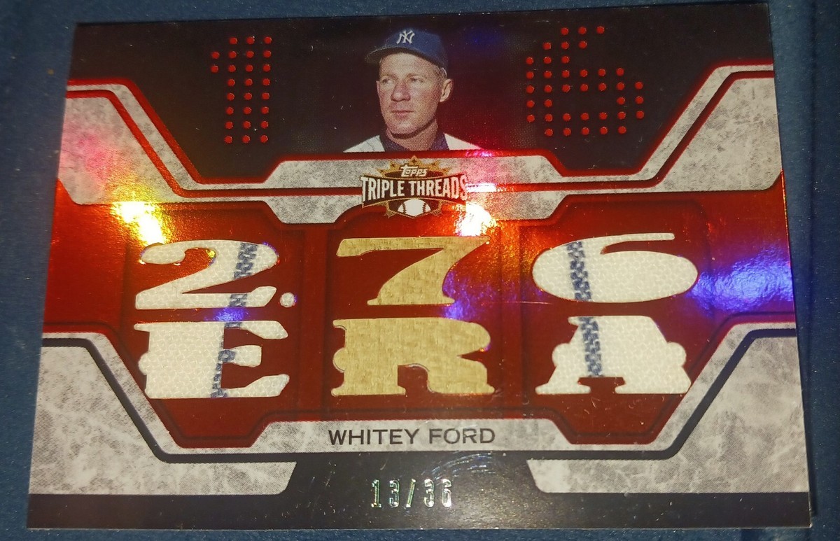 2008 Triple Threads Whitey Ford 6 Piece Relic 13/36 | eBay