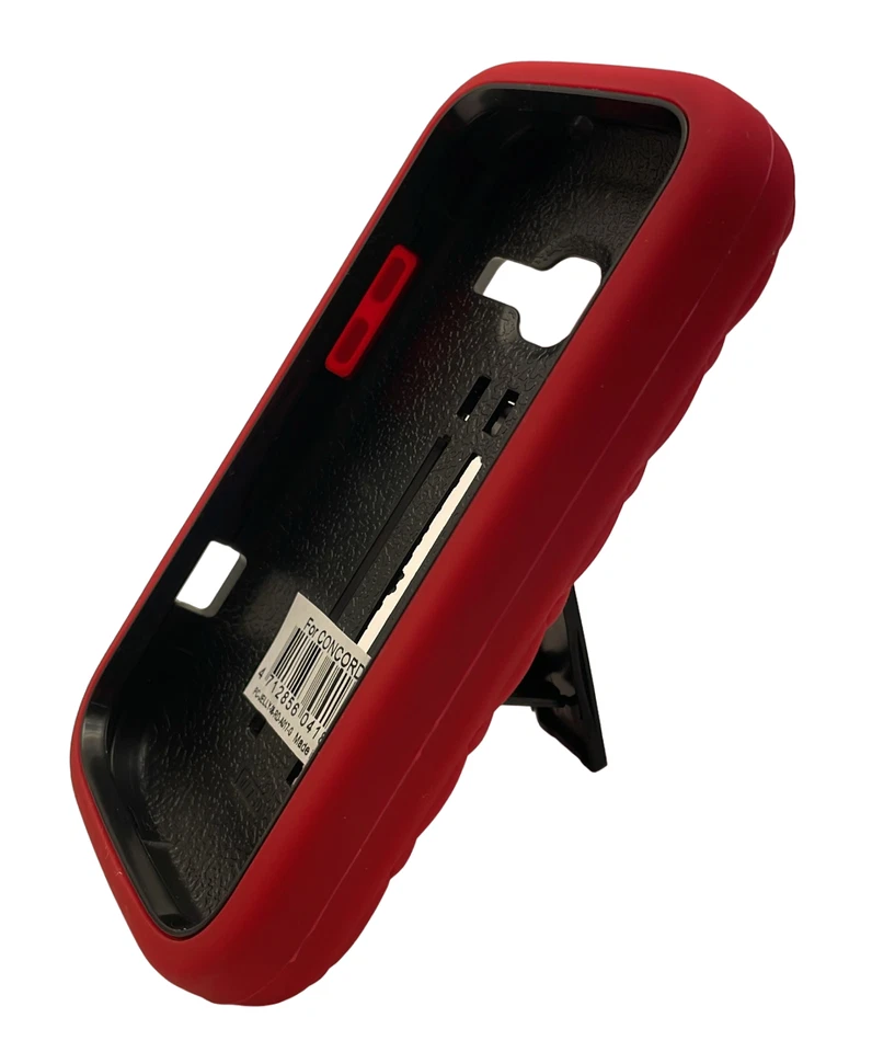 Cellairis Snap-on Jelly Protector Case w/ Stand for ZTE Concord 2 Rhinestone Red - Image 3 of 4