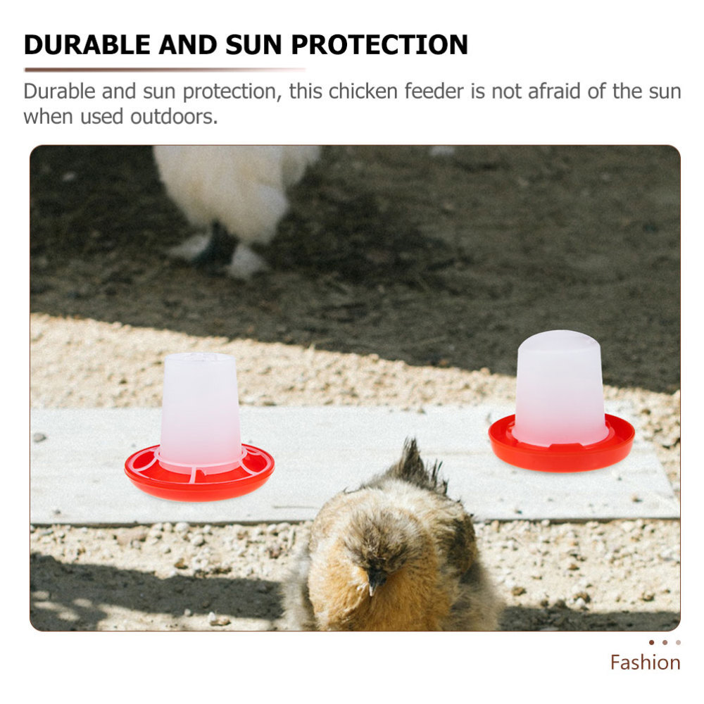 Plastic Chicken Drinking Bucket Feeder Pigeon Water Feeders eBay