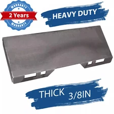 3/8" Skid Steer Loader Mount Plate Tractor Quick Attach Attachment Adapter Steel