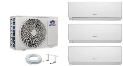 GREE Pular matt MultiSplit 3 Räum 3x 2,5kW Klimaanlage WiFi Inverter Außen 6,1kW