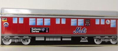 N.Y. Mets Stadia Tin 2000 N.L. Champs, 7 Train MTA, Limited Ed Subway Series #19